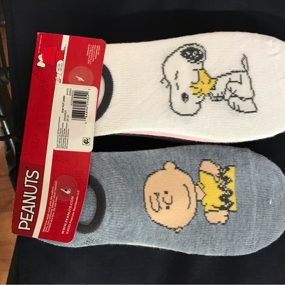 PEANUTS WOMENS LADIES SOCKS  10 PAIR NO SHOW SHOE SIZE 4-10